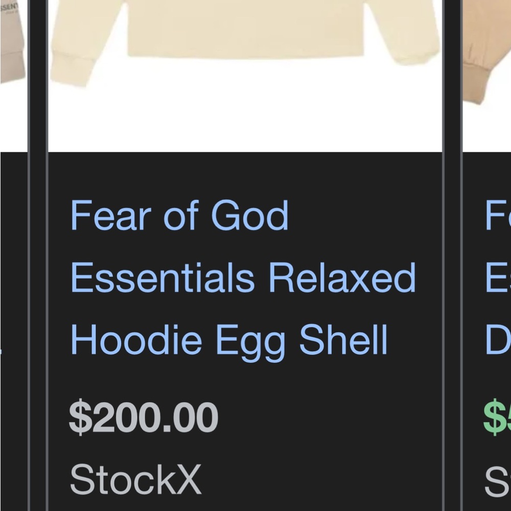 Essentials Cream Sweater Soft Textured Fabric - image 5